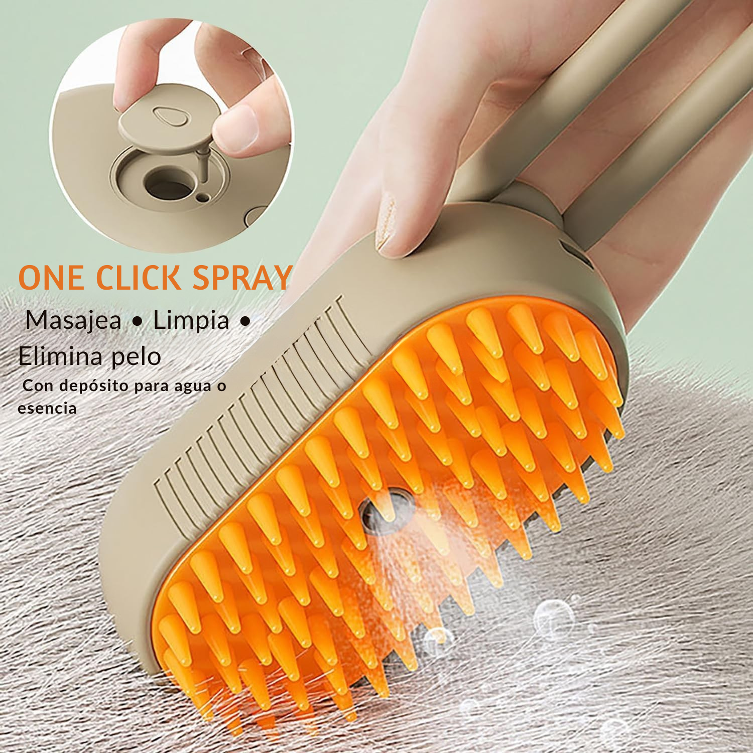 FuzzyOut -Cepillo de vapor 3 en 1