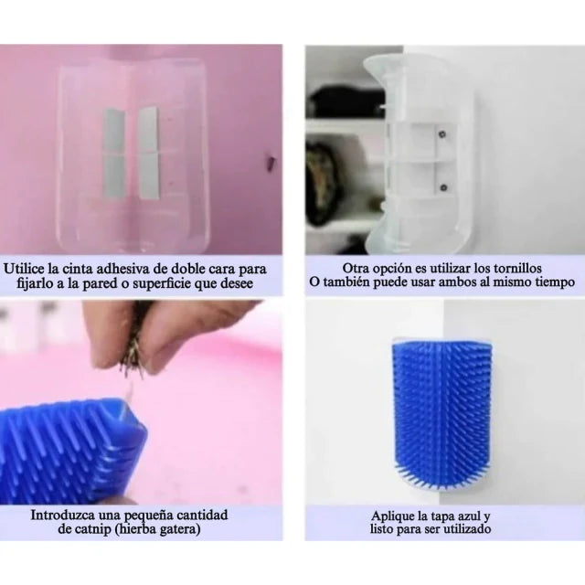 Cepillo - esquinero masajeador gatos - tienda online